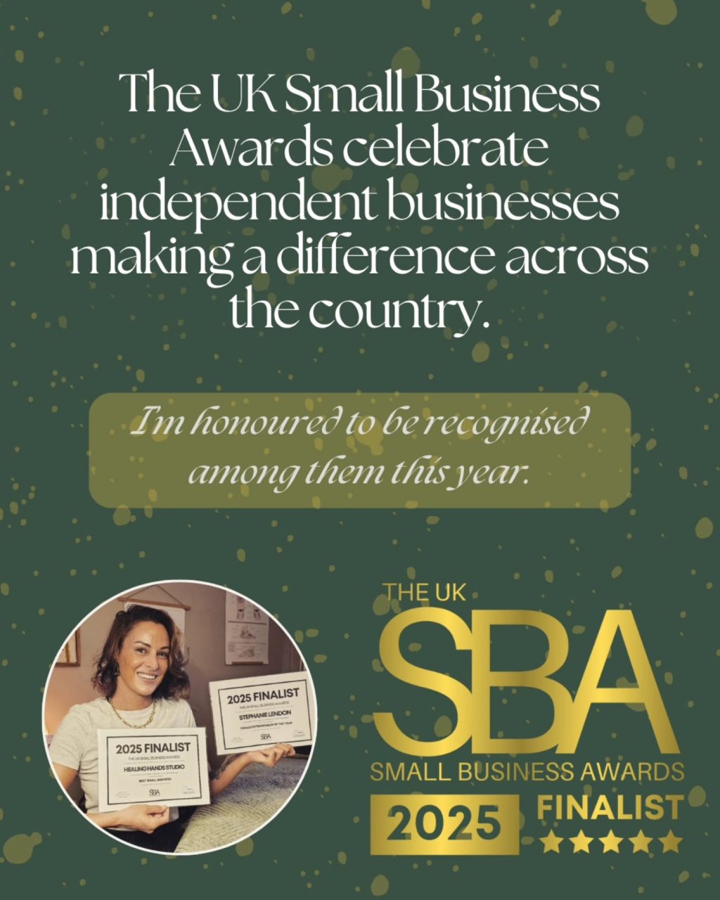 Instagram post from healinghandsstudio.uk. This post is in position 1.