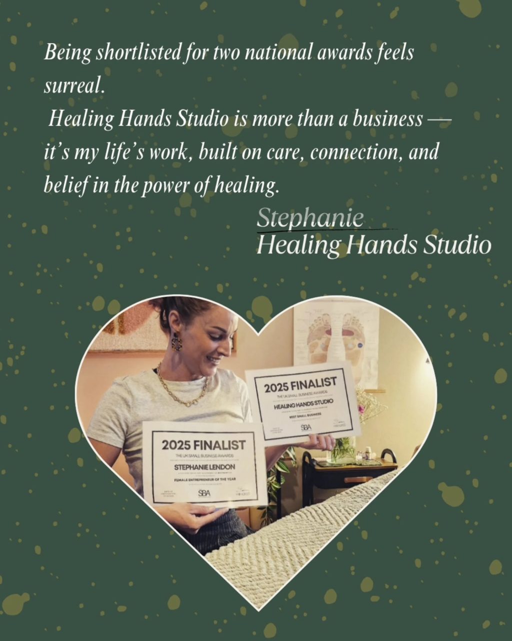 Instagram post from healinghandsstudio.uk. This post is in position 3.