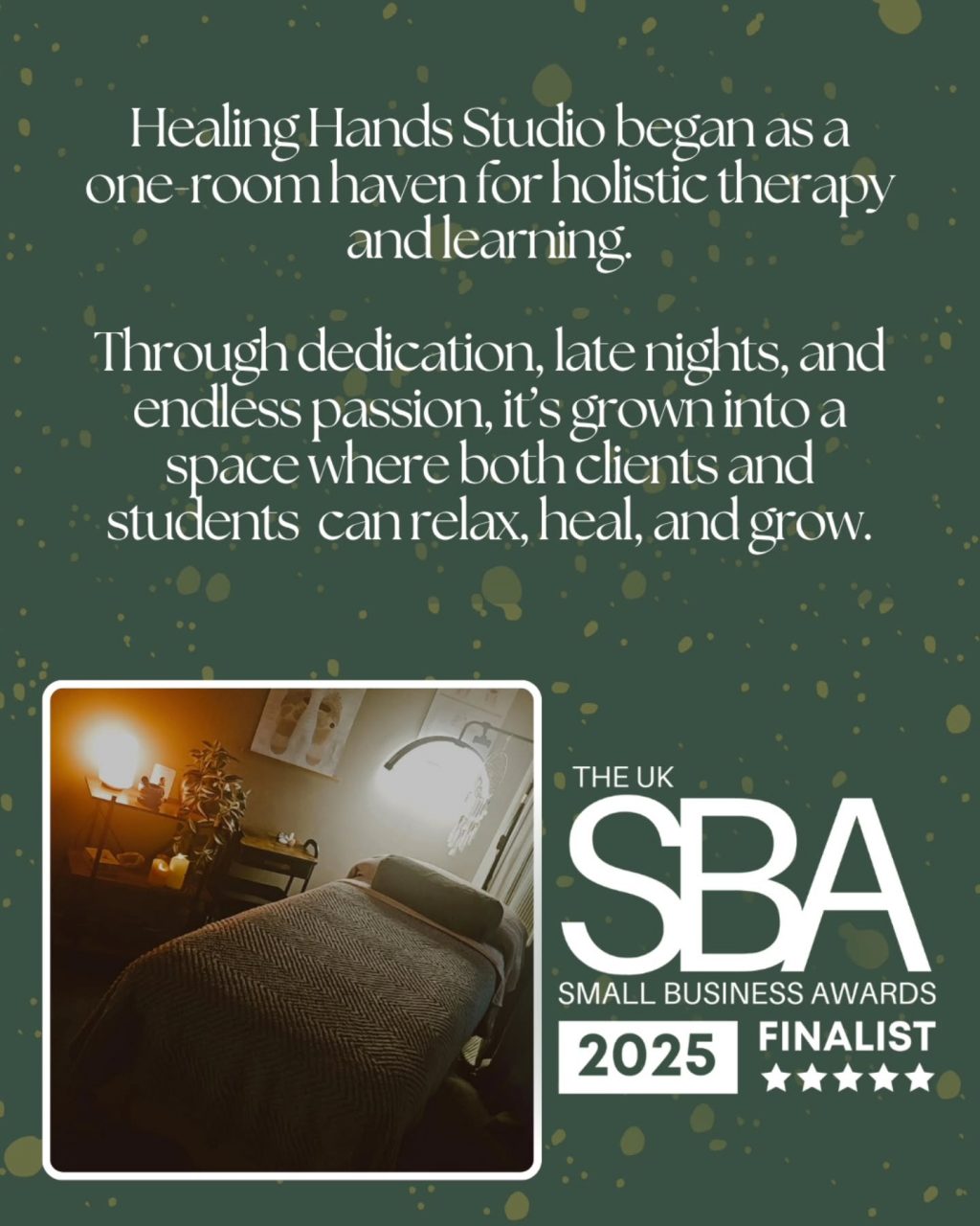 Instagram post from healinghandsstudio.uk. This post is in position 2.