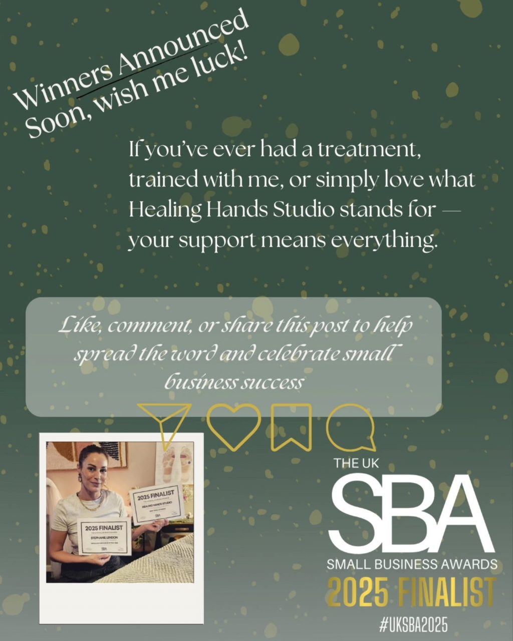 Instagram post from healinghandsstudio.uk. This post is in position 4.